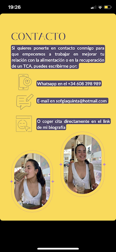 Sofía Giaquinta Nutrición — SALUD en Granada